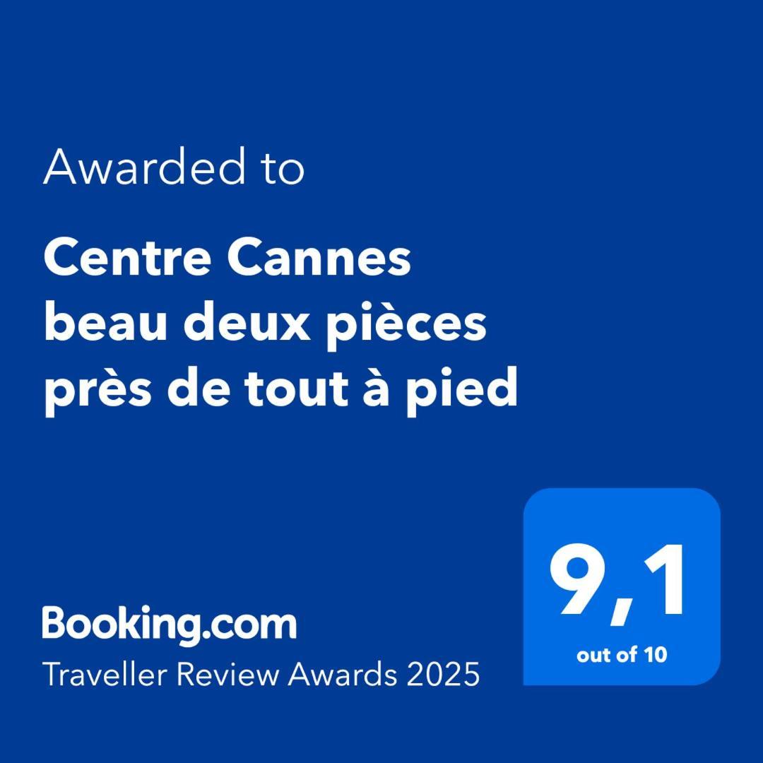 Centre Cannes beau deux pièces près de tout à pied Exterior foto